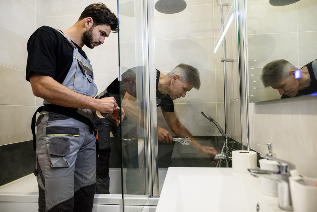 meuble vasque installation